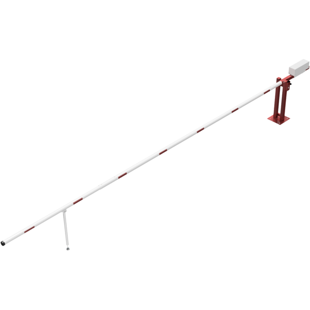 Access barrier with counterweight | and swing post | clear width: 7000 mm | with Euro profile cylinder lock